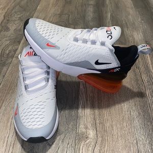 Nike Air Max 270 - white black & orange